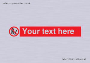 Custom prohibition Do not set off fireworks